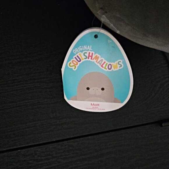 NWT 8 inch Matt the Manatee Squishmallow - Picture 2 of 3
